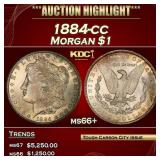 1884-cc Morgan Dollar $1 ms66+ SEGS