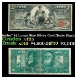 1896 $2 Large Size Silver Certificate "Educational