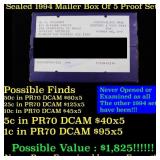 Original sealed box 5- 1994 United States Mint Pro
