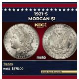 1921-s Morgan Dollar $1 Grades ms65