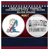 Linus Van Pelt Peanuts Colorized Style - 1 oz Silv