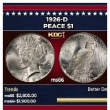1926-d Peace Dollar $1 ms66 SEGS