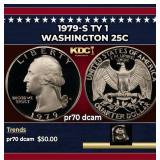 1979-s Ty 1 Proof Washington Quarter 25c pr70 dcam