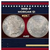1898-p Morgan Dollar $1 Grades ms63