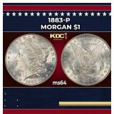 1883-p Morgan Dollar $1 Grades ms64