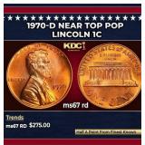 1970-d Lincoln Cent Near Top Pop 1c ms67 rd SEGS