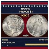 1926-s Peace Dollar $1 Grades ms64