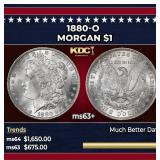 1880-o Morgan Dollar $1 ms63+ SEGS