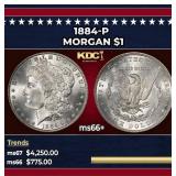 1884-p Morgan Dollar $1 ms66+ SEGS