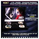 4 Coin Joker - Joaquin Phoenix - Gold Plated Round