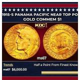 1915-s Panama Pacific Gold Commem Dollar Near Top
