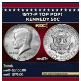 1977-p Kennedy Half Dollar TOP POP! 50c ms67+ SEGS