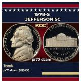 1978-s Proof Jefferson Nickel 5c pr70 dcam SEGS