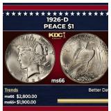 1926-d Peace Dollar $1 ms66 SEGS