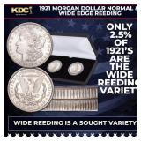 1921 Morgan Dollar Normal & Wide Edge Reeding Set