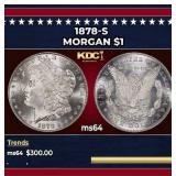 1878-s Morgan Dollar $1 Grades ms64