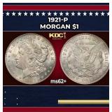 1921-p Morgan Dollar $1 Grades ms62+