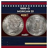 1899-o Morgan Dollar $1 Grades ms63+