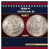 1898-p Morgan Dollar $1 Grades ms64+
