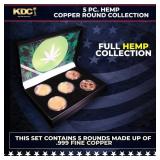 5 Copper Coin Weed/Hemp Set 5oz Of Copper