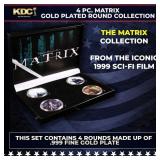 4 Coin Matrix Gold Plated Round Collection