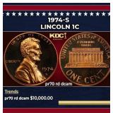 1974-s Proof Lincoln Cent 1c pr70 rd dcam SEGS