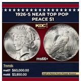 1926-s Peace Dollar Near Top Pop $1 ms66+ SEGS