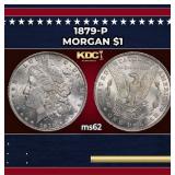 1879-p Morgan Dollar $1 Grades ms62