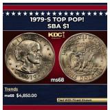 1979-s Susan B. Anthony Dollar TOP POP! $1 ms68 SE