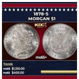 1878-s Morgan Dollar $1 Grades ms65+