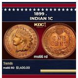 1899 Indian Cent . 1c ms66 rd SEGS