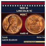 1931-d Lincoln Cent 1c ms65 rd SEGS