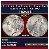 1926-s Peace Dollar Near Top Pop $1 ms66+ SEGS