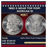 1882-s Morgan Dollar Near Top Pop! $1 ms68 SEGS
