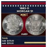 1883-o Morgan Dollar $1 Grades ms65+