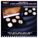 The First 5 San Francisco Mint Morgan Silver Dolla