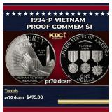 1994-P Vietnam Proof Modern Commem Dollar $1 pr70