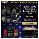 2005-2008 Full Run of US Mint American Legacy Proo