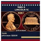 1985-s Proof Lincoln Cent 1c pr70 rd dcam SEGS