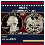 1972-s Proof Washington Quarter 25c pr69 dcam SEGS