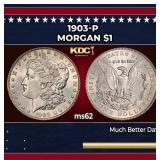 1903-p Morgan Dollar $1 Grades ms62