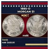 1885-o Morgan Dollar $1 Grades ms66