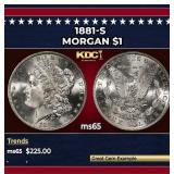 1881-s Morgan Dollar $1 Grades ms65
