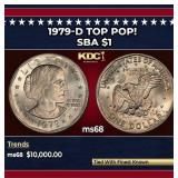 1979-d Susan B. Anthony Dollar TOP POP! $1 ms68 SE