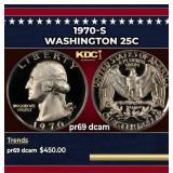 1970-s Proof Washington Quarter 25c pr69 dcam SEGS