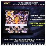 10 Coin Kobe Bryant Remembrance Gold Plated Round