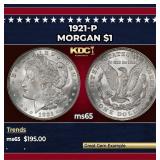 1921-p Morgan Dollar $1 Grades ms65