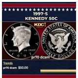 1997-s Proof Kennedy Half Dollar 50c pr70 dcam SEG