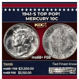 1941-s Mercury Dime TOP POP! 10c ms68+ FSB SEGS
