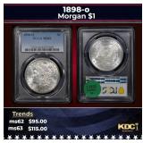 PCGS 1898-o Morgan Dollar $1 ms62 PCGS